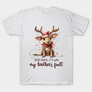 Funny Christmas Reindeer Quote T-Shirt